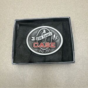 Case Silver Belt Buckle. 150 Years 1842-1992